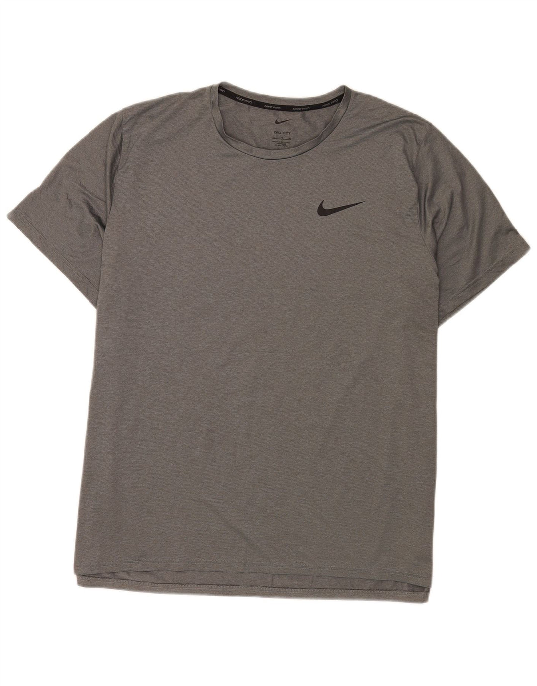 Мужская футболка Nike Dri Fit Top XL, серый полиэстер с крапинками