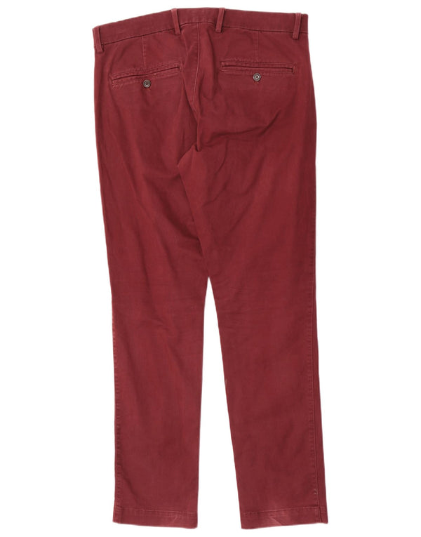 Мужские брюки-чиносы Gap W32 L30 темно-бордовые, хлопок