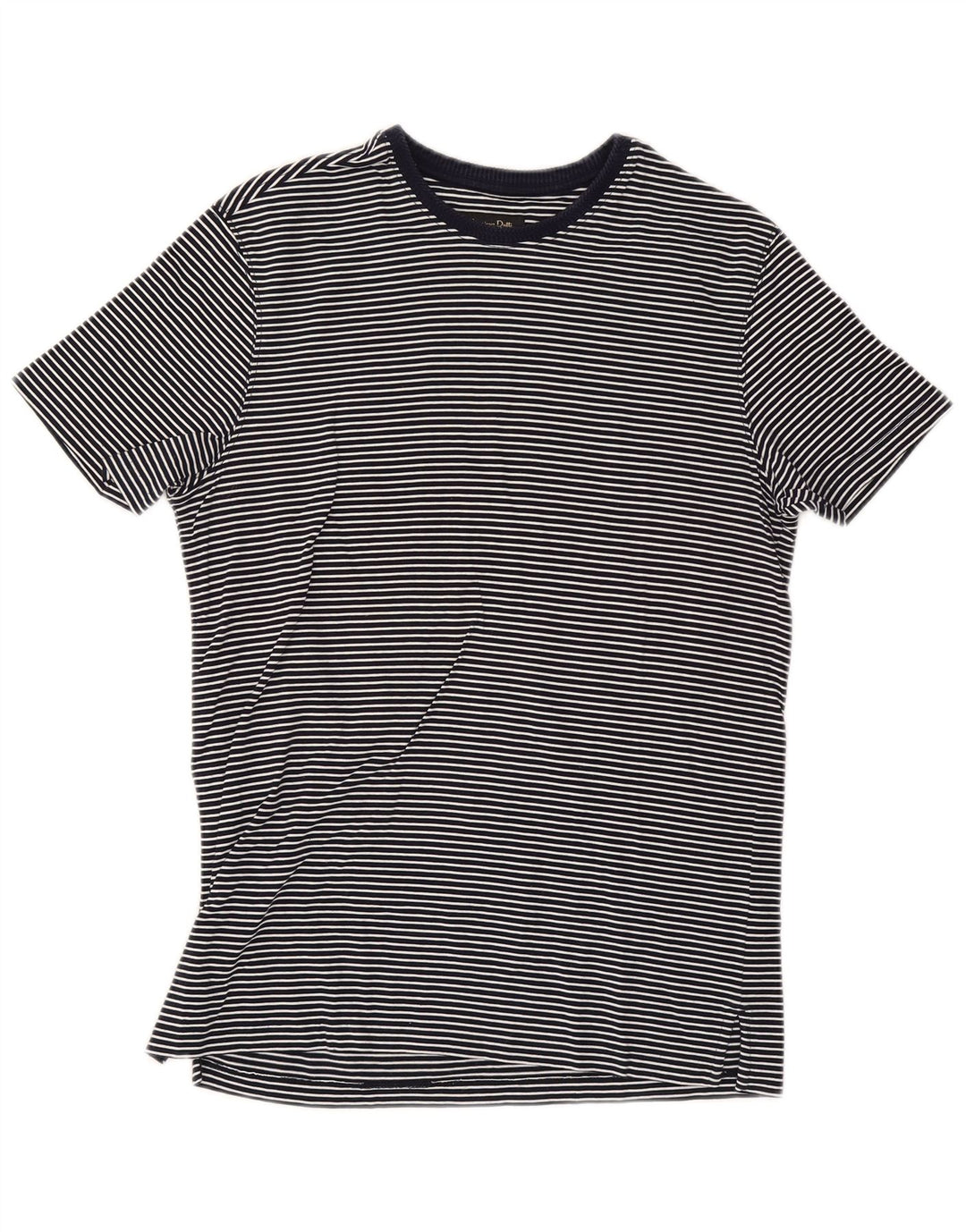 Мужская футболка Massimo Dutti Top Medium Navy Blue в тонкую полоску