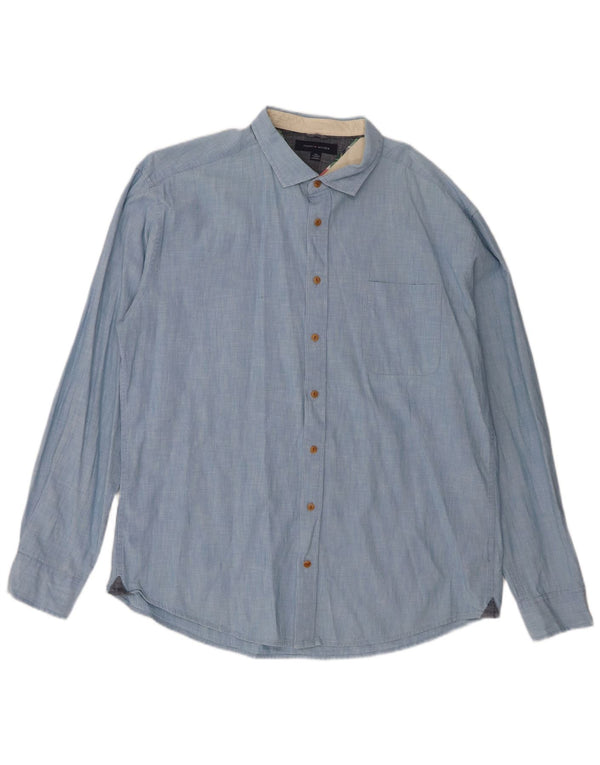 Мужская рубашка Tommy Hilfiger 2XL, синяя, хлопок