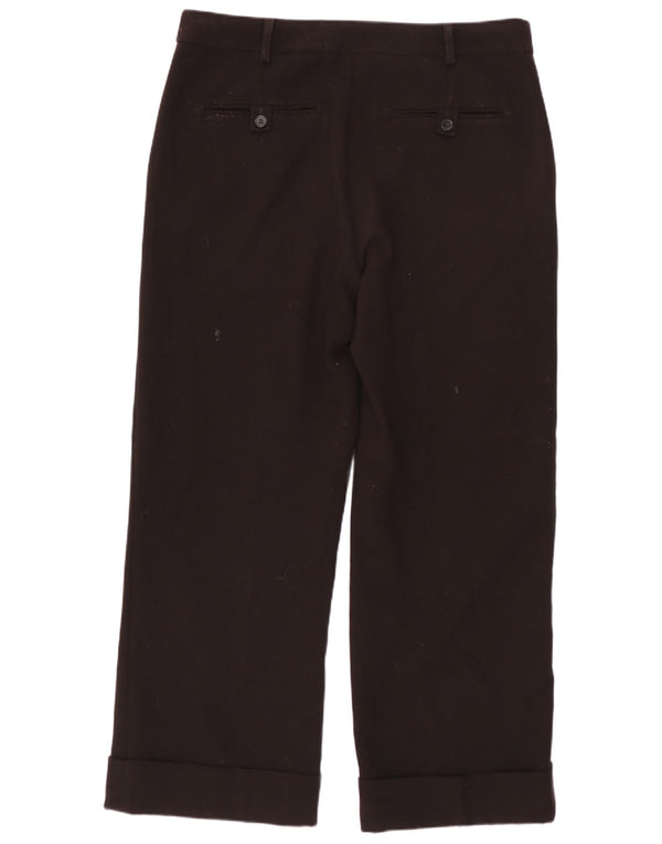 Женские прямые костюмные брюки Marks & Spencer UK 12, средние W34 L27, черные