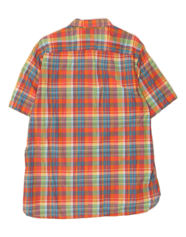 TOMMY HILFIGER Mens Custom Fit Short Sleeve Shirt XL Multicoloured Check Vintage Tommy Hilfiger and Second-Hand Tommy Hilfiger from Messina Hembry 