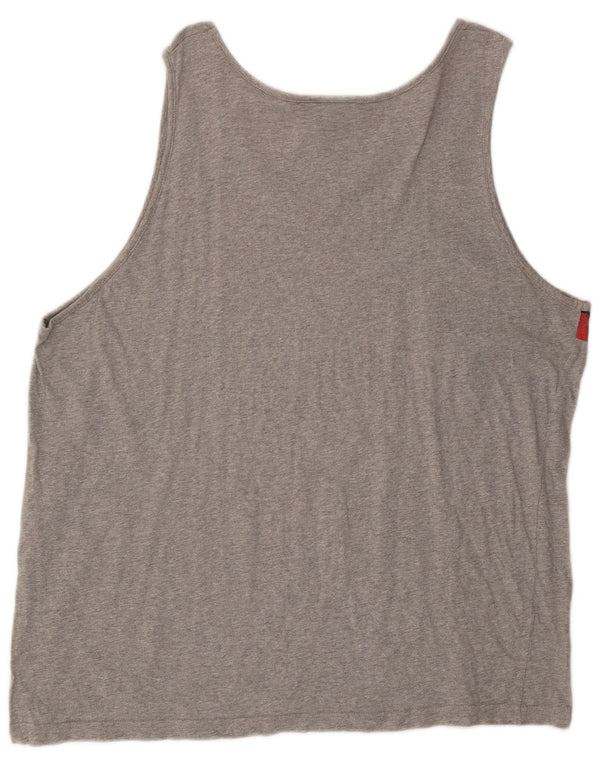 Мужской жилет ADIDAS с графическим рисунком 2XL, серый с цветными блоками