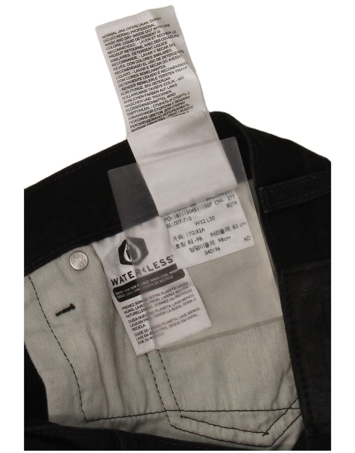 Женские узкие джинсы Levi's W32 L30, черный хлопок