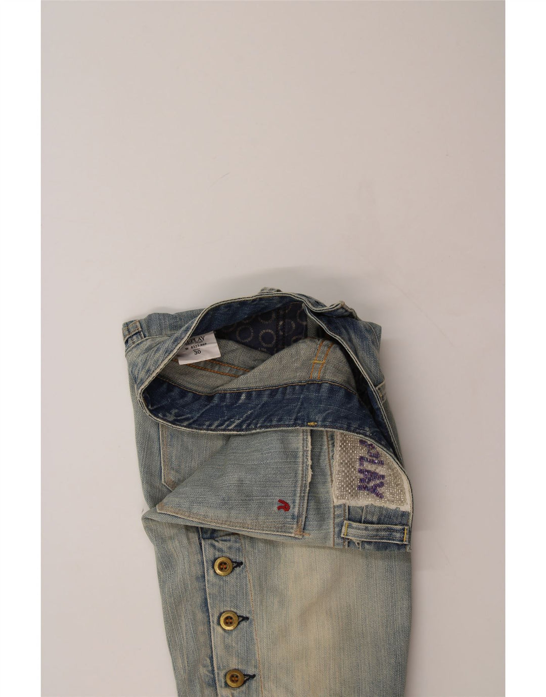 REPLAY Womens Bermuda Denim Shorts W30 Medium Blue Cotton Vintage Replay and Second-Hand Replay from Messina Hembry 
