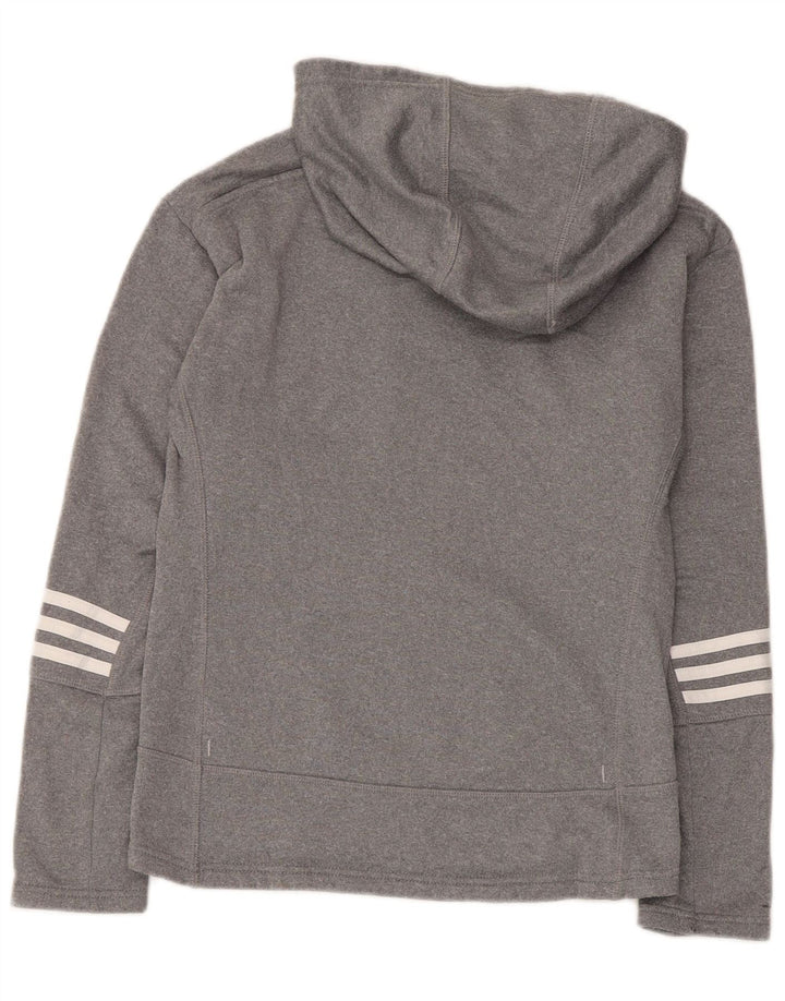 Женский джемпер с капюшоном Adidas Oversized UK 4/6 XS, серый полиэстер