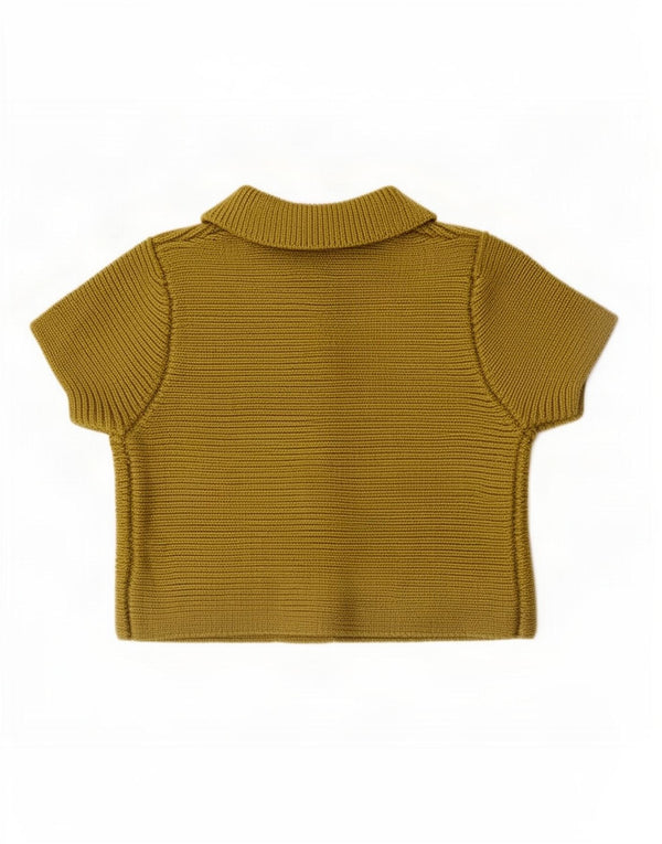 Женский укороченный кардиган с короткими рукавами Zara UK 14, средний хаки