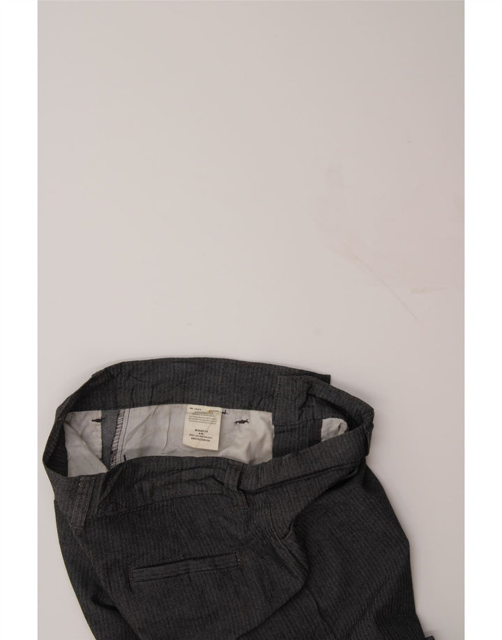 LEE Womens Riders Casual Trousers US 8 Medium W30 L30 Grey Herringbone Vintage Lee and Second-Hand Lee from Messina Hembry 