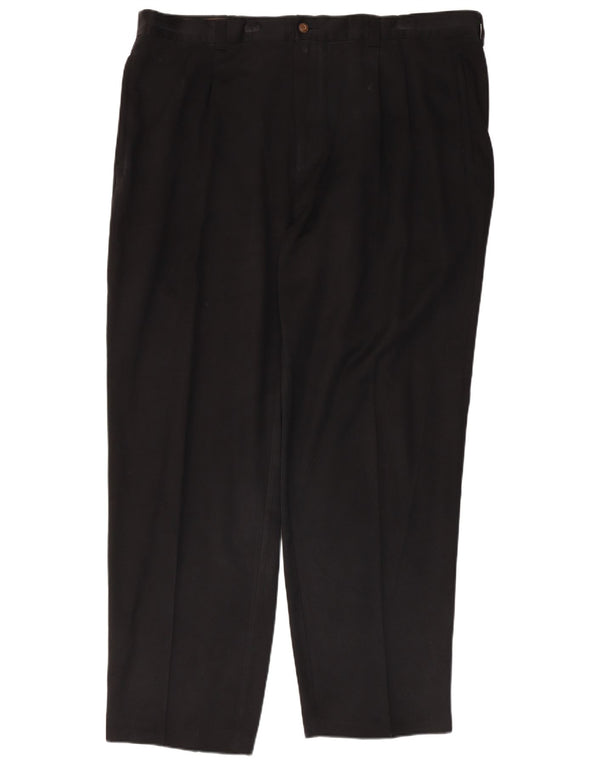 TOMMY BAHAMA Мужские костюмные брюки с привязкой W42 L32 Черные шелковые