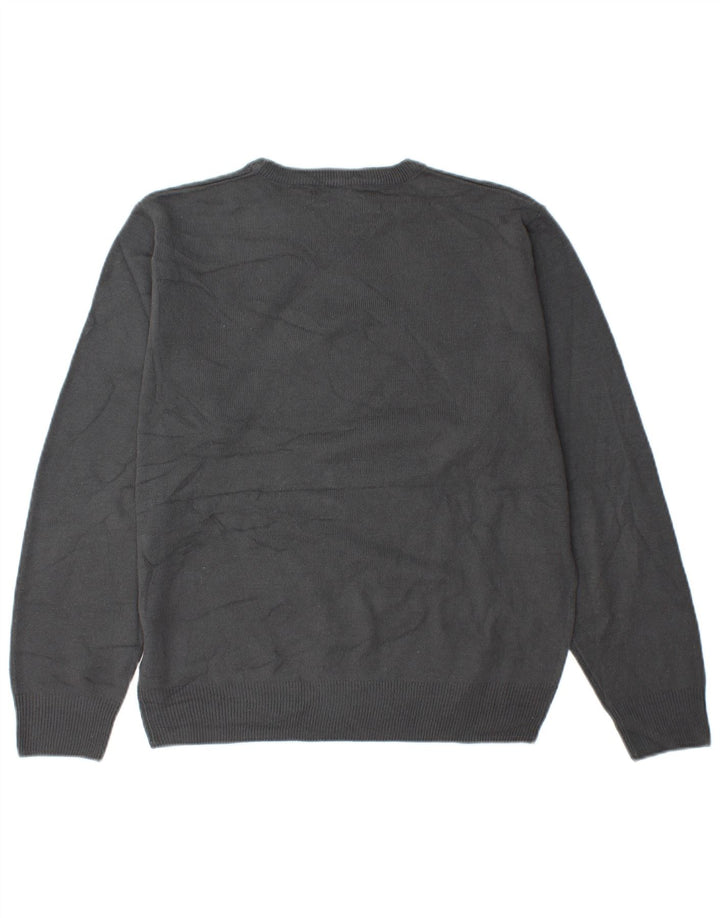 KAPPA Mens Crew Neck Jumper Sweater Small Grey