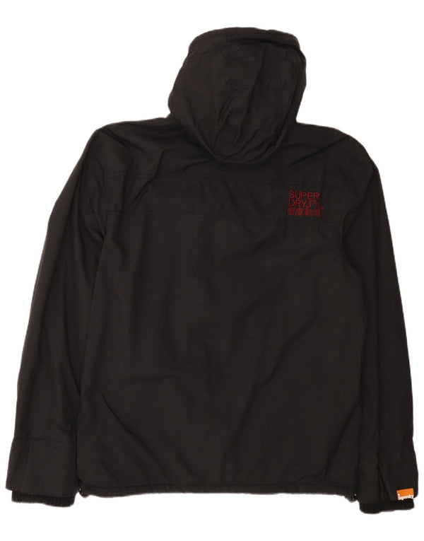 Мужская дождевик с капюшоном SUPERDRY The Windcheater UK 44 2XL, черный