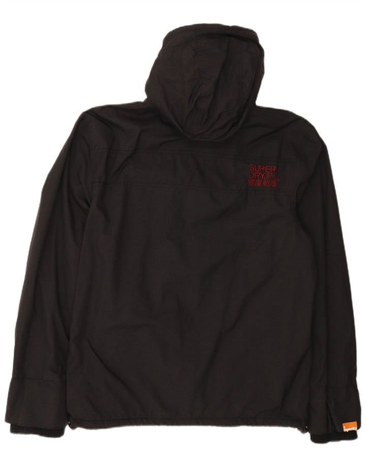 Мужская дождевик с капюшоном SUPERDRY The Windcheater UK 44 2XL, черный