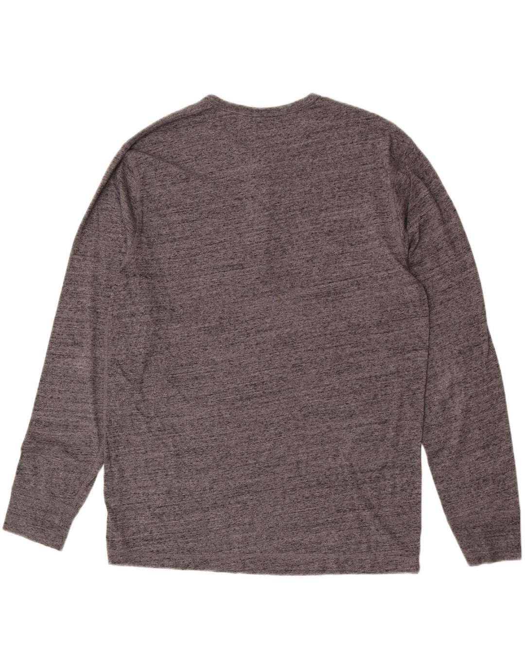 Мужской топ J. Crew с длинным рукавом XL, серый хлопок с крапинками