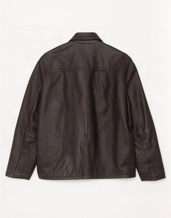 Мужская кожаная куртка Pierre Cardin UK 40, большая черная