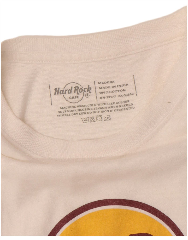 HARD ROCK CAFE Мужская футболка с рисунком Paris Top среднего размера, белый хлопок