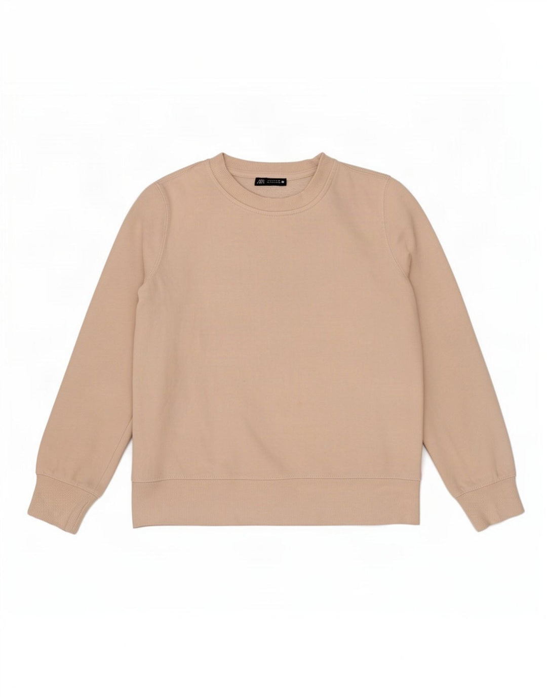Женский джемпер-толстовка оверсайз Zara UK 10, маленький размер, бежевый хлопок
