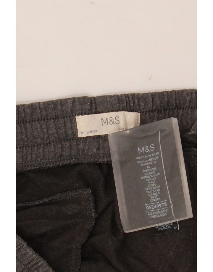 Мужские спортивные брюки Marks & Spencer из хлопка среднего серого цвета
