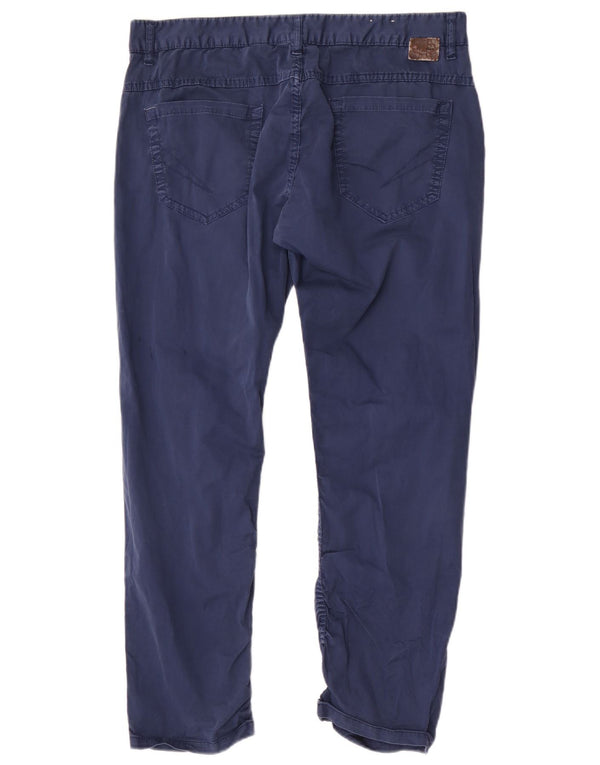 Мужские узкие повседневные брюки Zara EU 46 XL W36 L27, синие, хлопок
