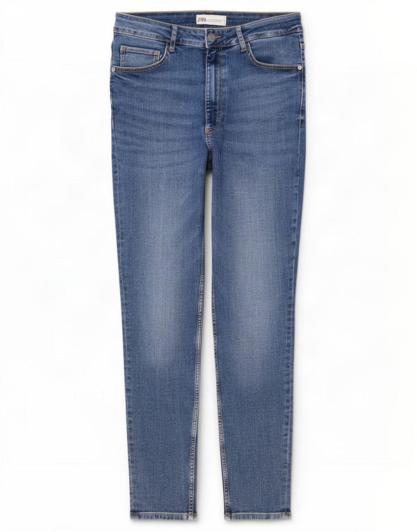 Женские джинсы скинни Zara EU 42, большие W32 L27, синие