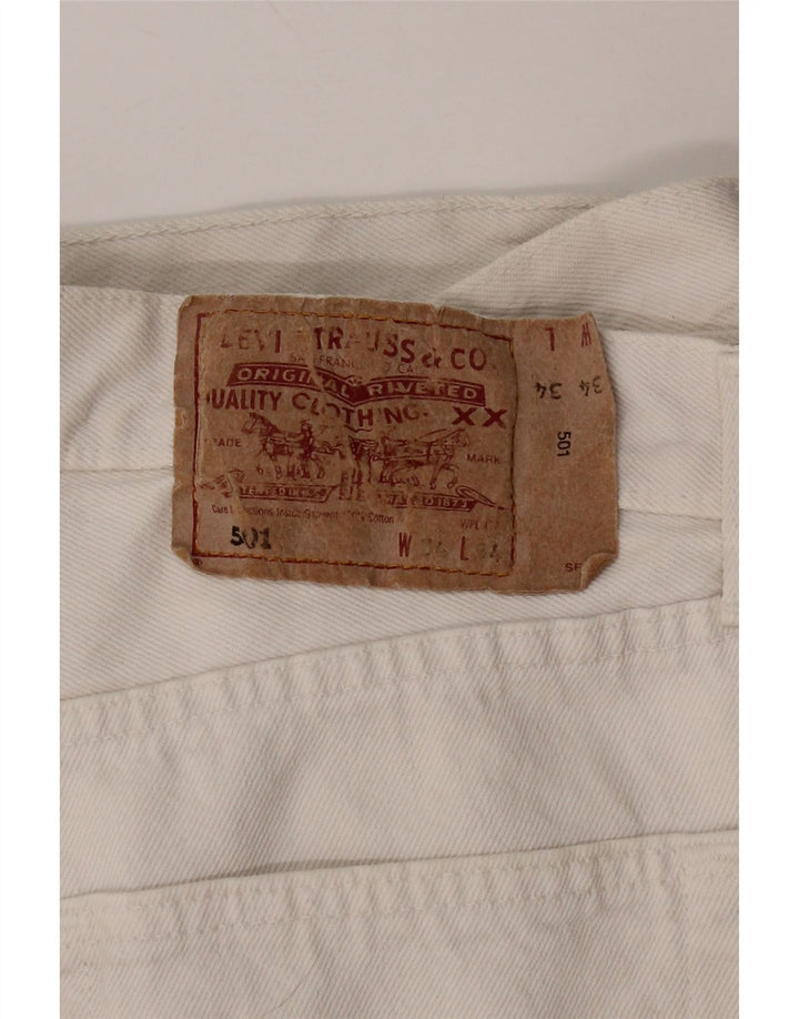 Мужские прямые джинсы Levi's 501 W34 L34 белые