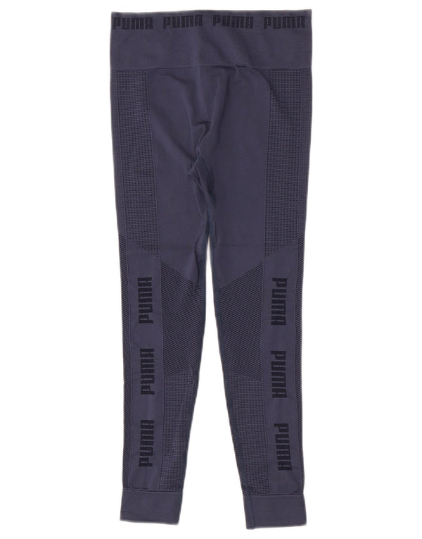 Женские укороченные леггинсы Puma UK 8, маленькие, темно-синие