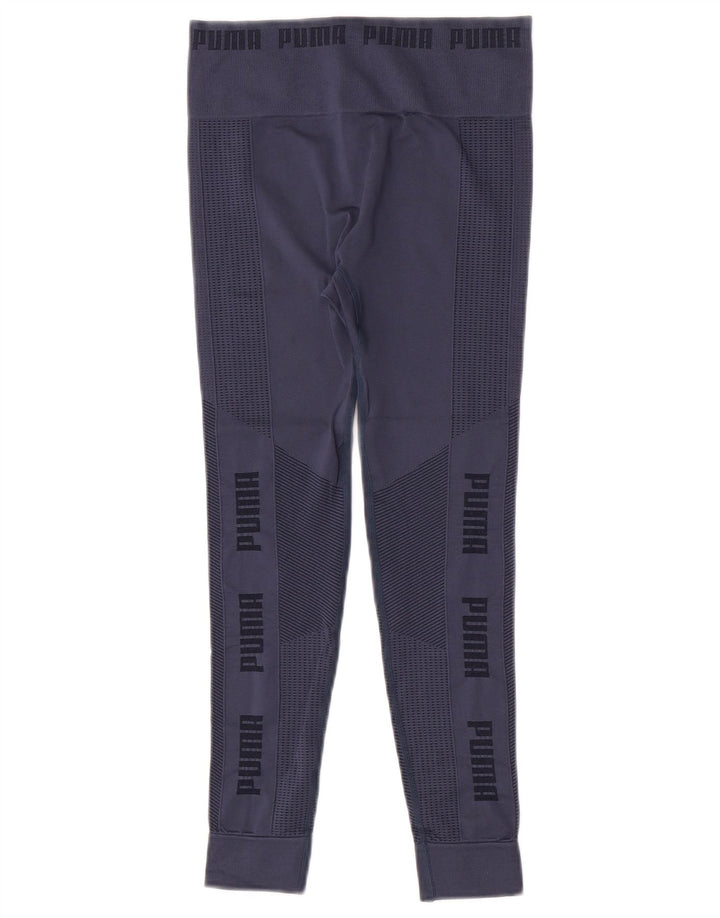 Женские укороченные леггинсы Puma UK 8, маленькие, темно-синие