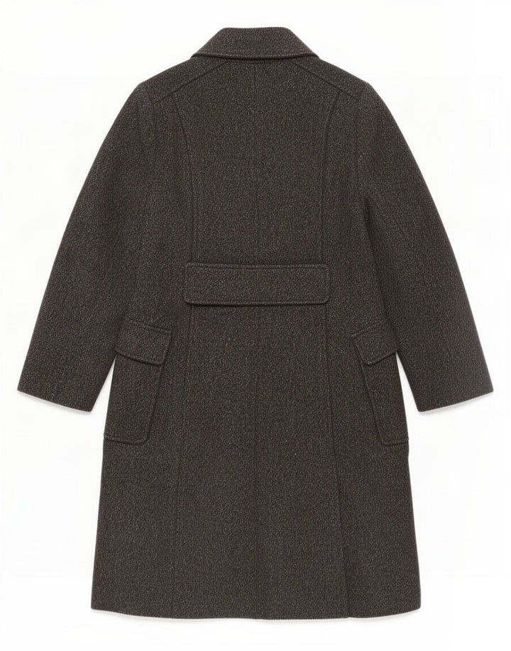 Женское пальто Zara UK 14, шерсть среднего серого цвета