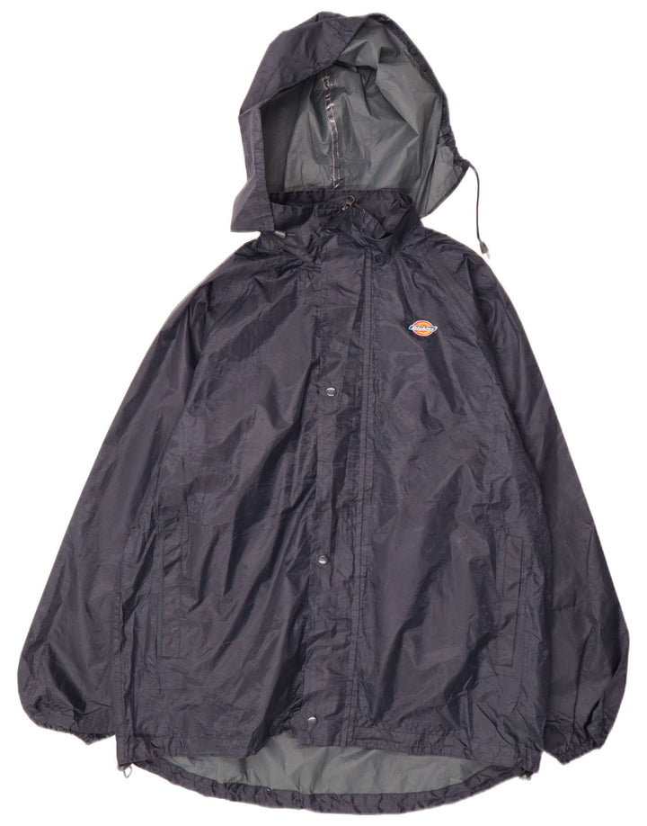 Мужская дождевик с капюшоном Dickies UK 38, средний темно-синий полиэстер