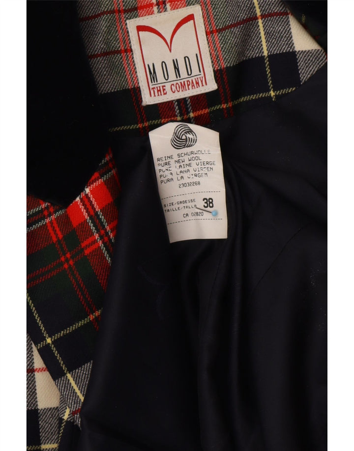 MONDI Женский удлиненный пиджак EU 38 Средний красный в клетку Классический