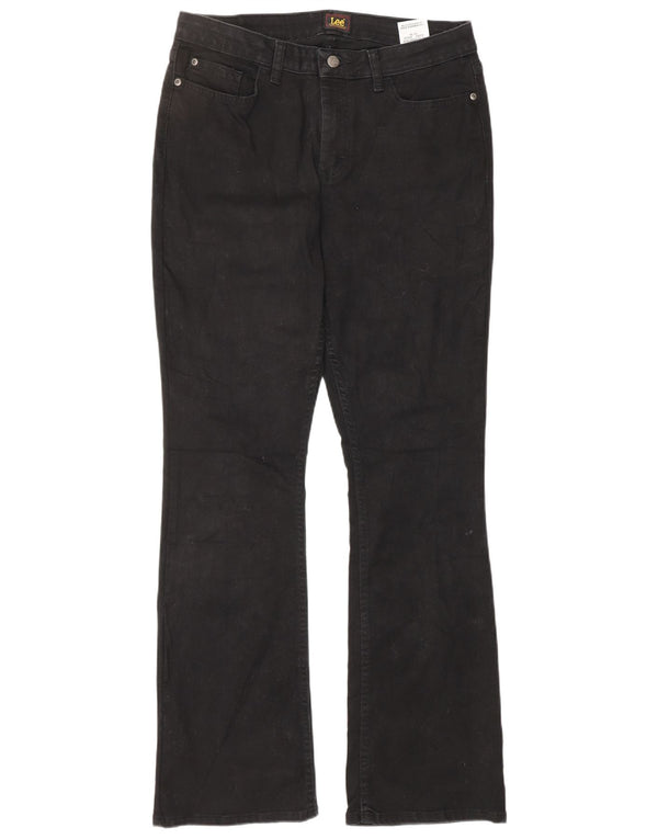 Женские джинсы LEE Bootcut США 10, большие размеры W32 L32, черный хлопок