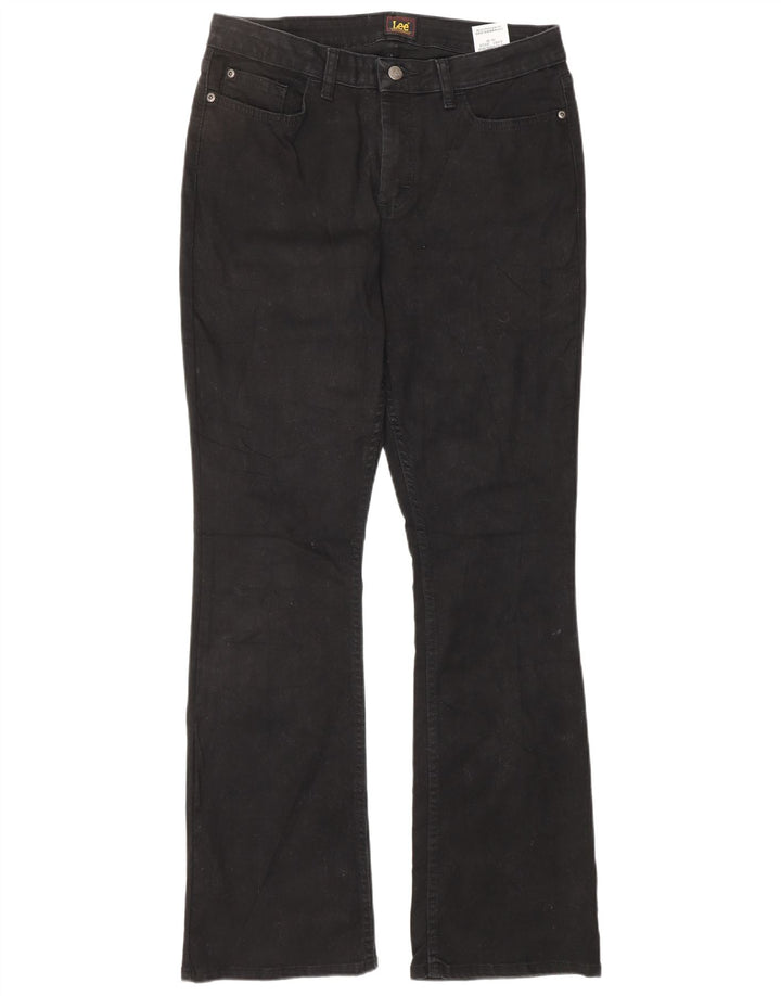 Женские джинсы LEE Bootcut США 10, большие размеры W32 L32, черный хлопок