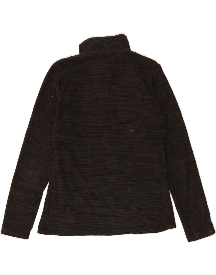 MOUNTAIN WAREHOUSE Womens Zip Neck Fleece Jumper UK 12 Medium  Black Vintage Mountain Warehouse and Second-Hand Mountain Warehouse from Messina Hembry 