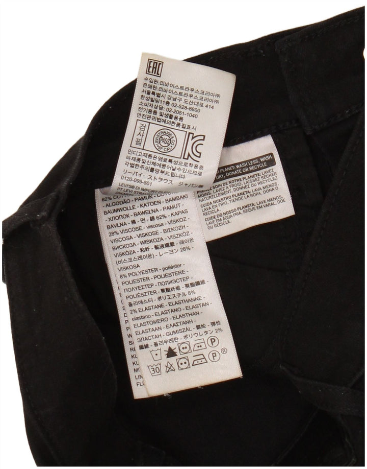 Женские джинсы Bootcut Levi's W23 L26, черный хлопок