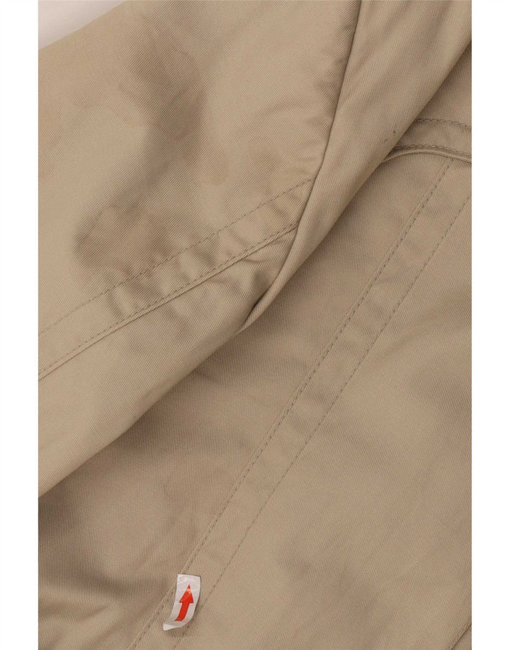 Женский тренч Zara UK 16, большой размер, бежевый нейлон