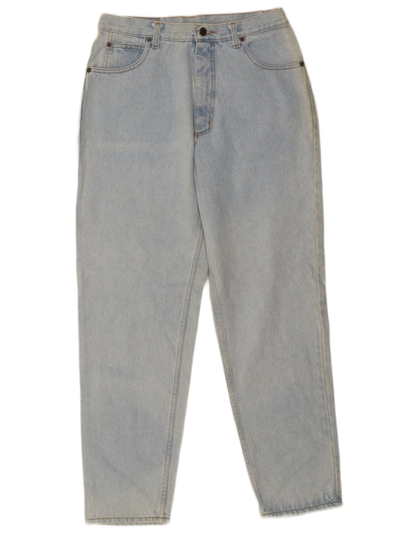 Винтажные женские зауженные джинсы с высокой талией IT 50, большие W36 L30, синие, хлопок