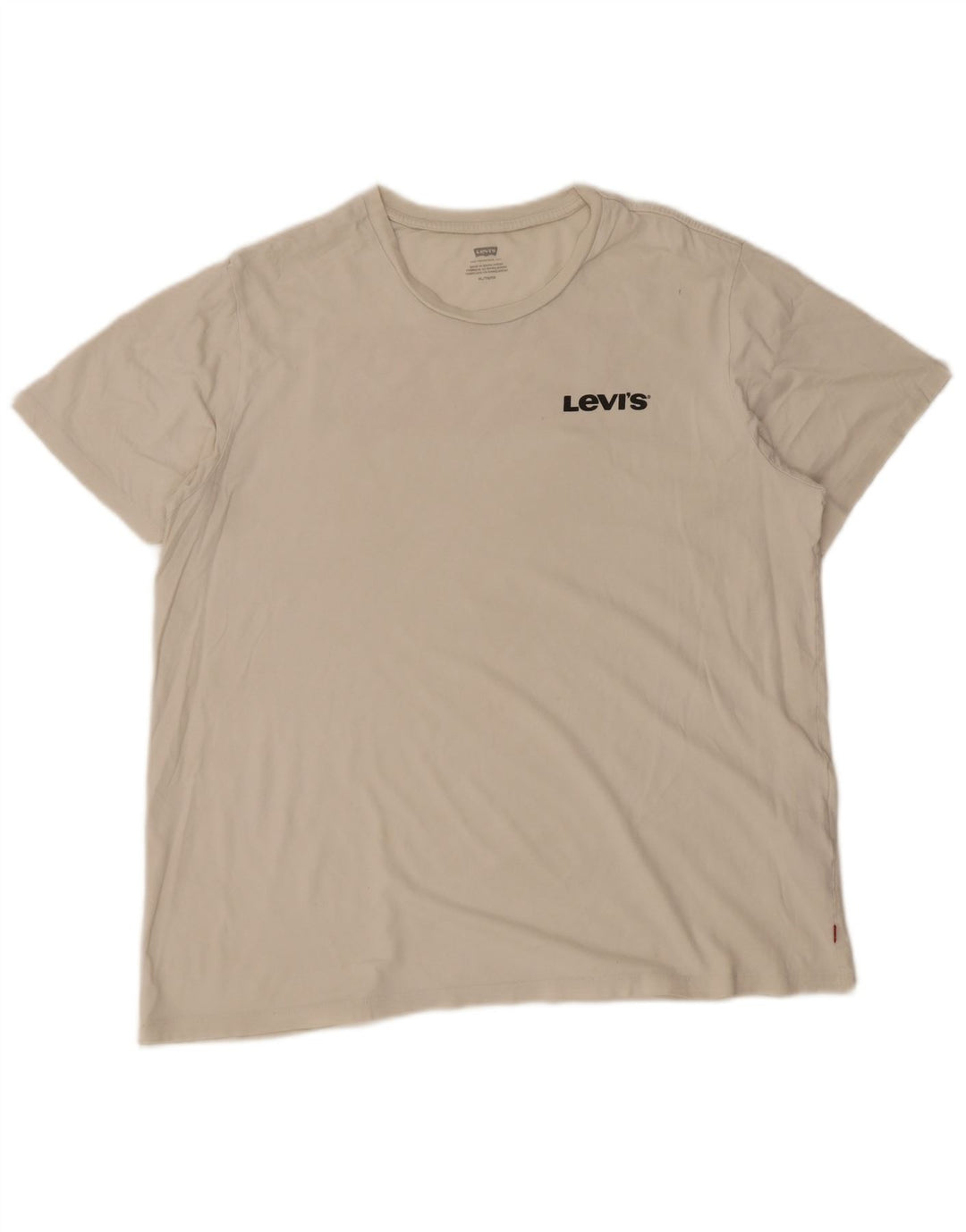 Мужская футболка с рисунком Levi's, топ XL, белый хлопок