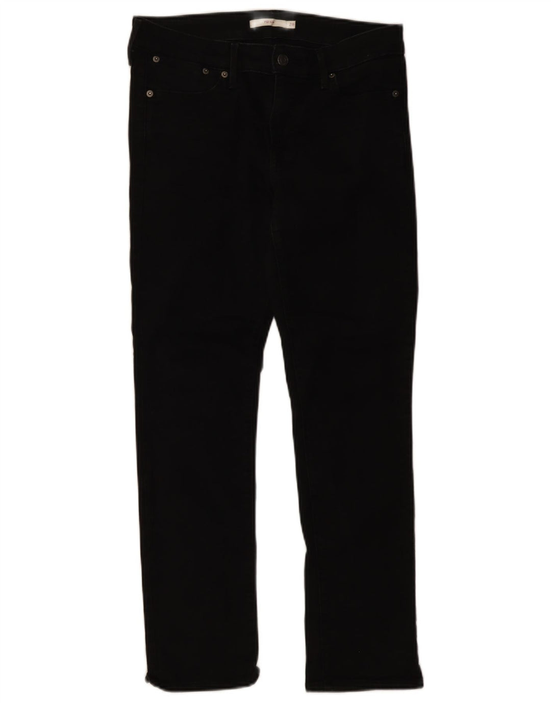 Женские узкие джинсы Levi's 712 W28 L28, черный хлопок