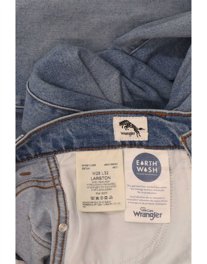 Мужские джинсы Wrangler Larston Slim W28 L32, синий хлопок