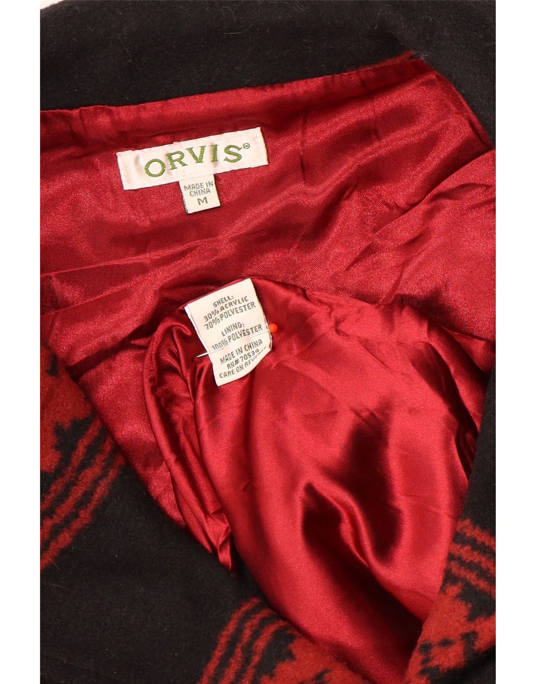Женский жилет Orvis UK 14, средний, черный, акрил с геометрическим рисунком