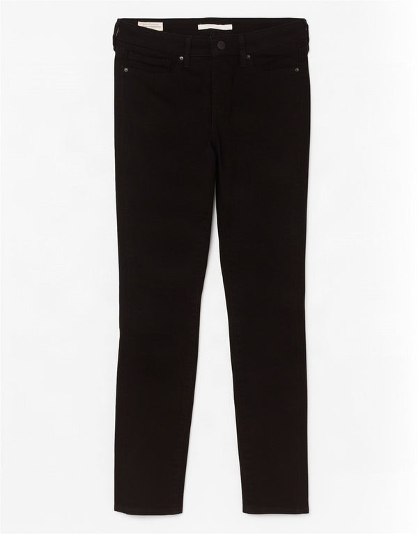 Женские джинсы скинни Levi's 711 W28 L27, черный хлопок