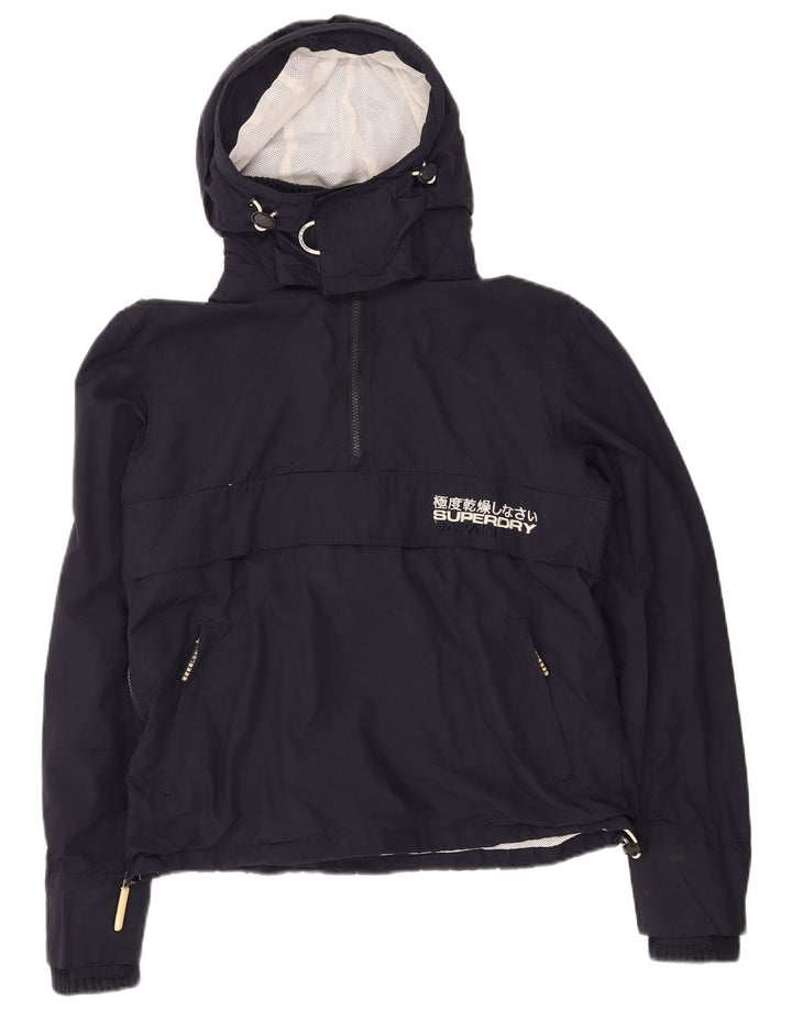 Женский анорак с капюшоном Superdry The Windcagoule UK 14, средний темно-синий