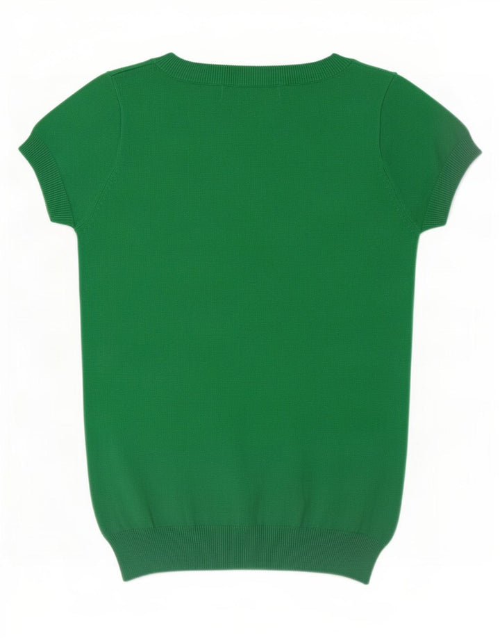 Женская блузка Zara Top UK 8, маленький зеленый хлопок