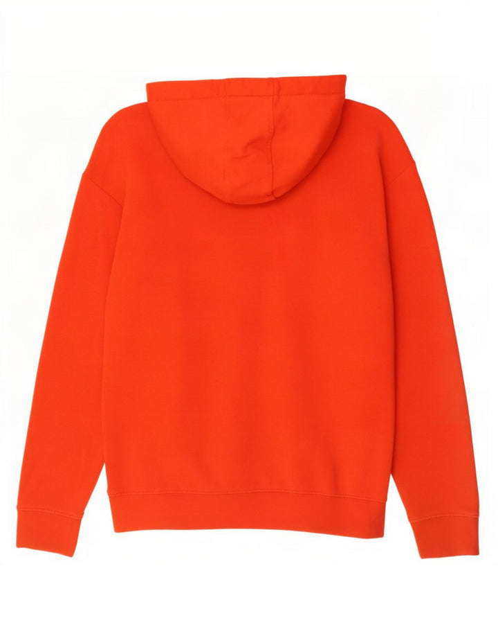 Ellesse Мужской свитер с капюшоном и молнией с графическим рисунком, средний оранжевый хлопковый свитер