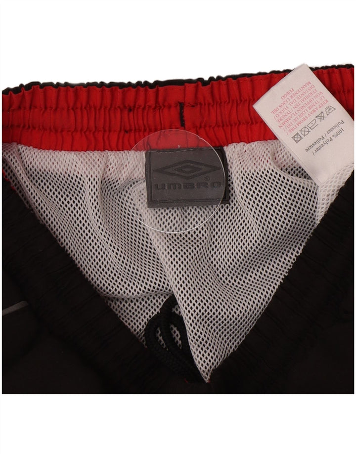 Umbro Мужские шорты для плавания с рисунком, средний черный, полиэстер с цветными блоками
