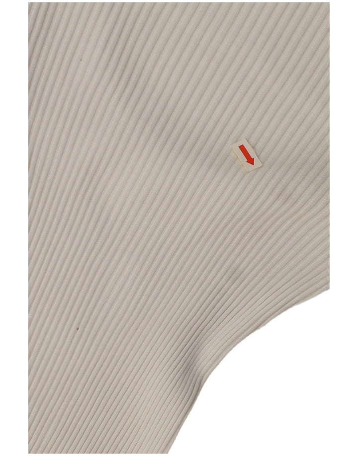 Женское боди с длинным рукавом ZARA UK 8, маленький белый