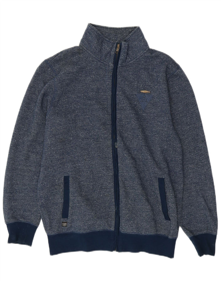 Мужской спортивный костюм Jack & Jones, большая хлопковая куртка темно-синего цвета с крапинками