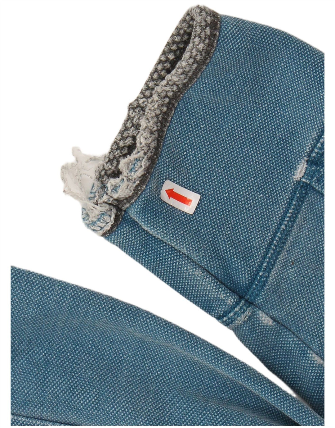 Мужской свитер FAT FACE с воротником на молнии, большой синий хлопковый джемпер