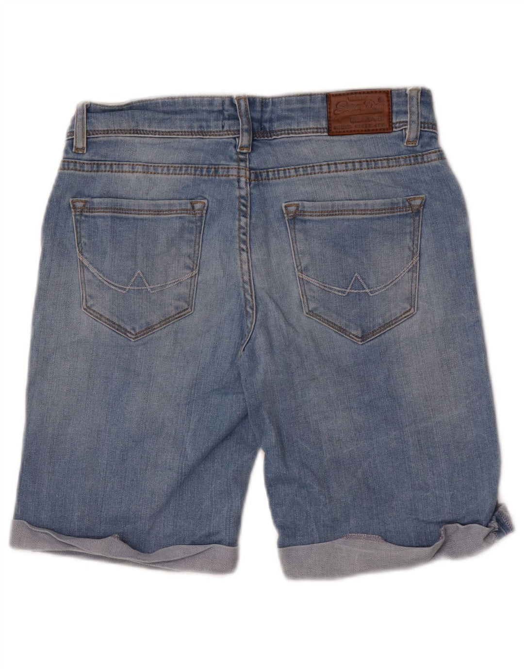 Женские джинсовые шорты Superdry W26, маленькие синие