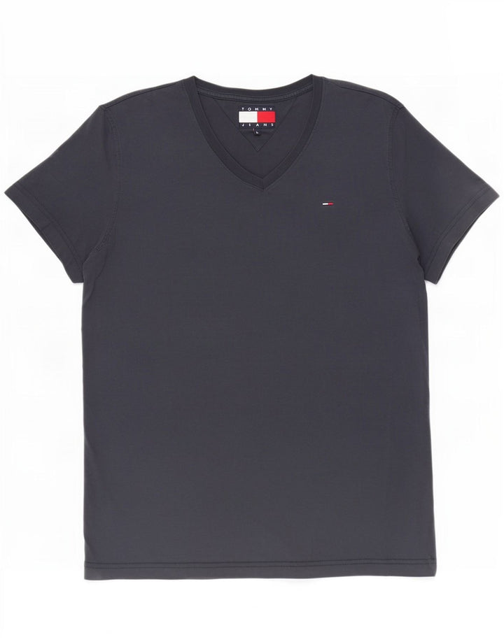 Мужская футболка Tommy Hilfiger Regular, большой размер, темно-синий, хлопок