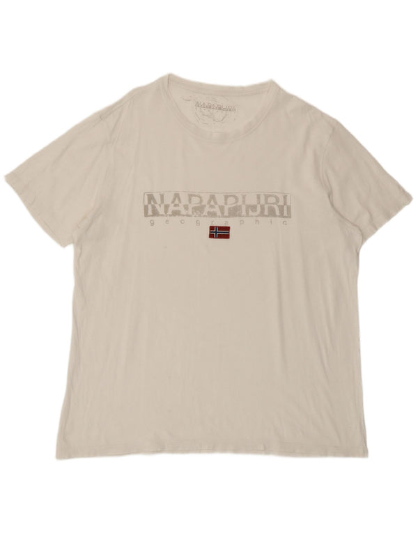Napapijri Мужская футболка с рисунком Top XL Белый